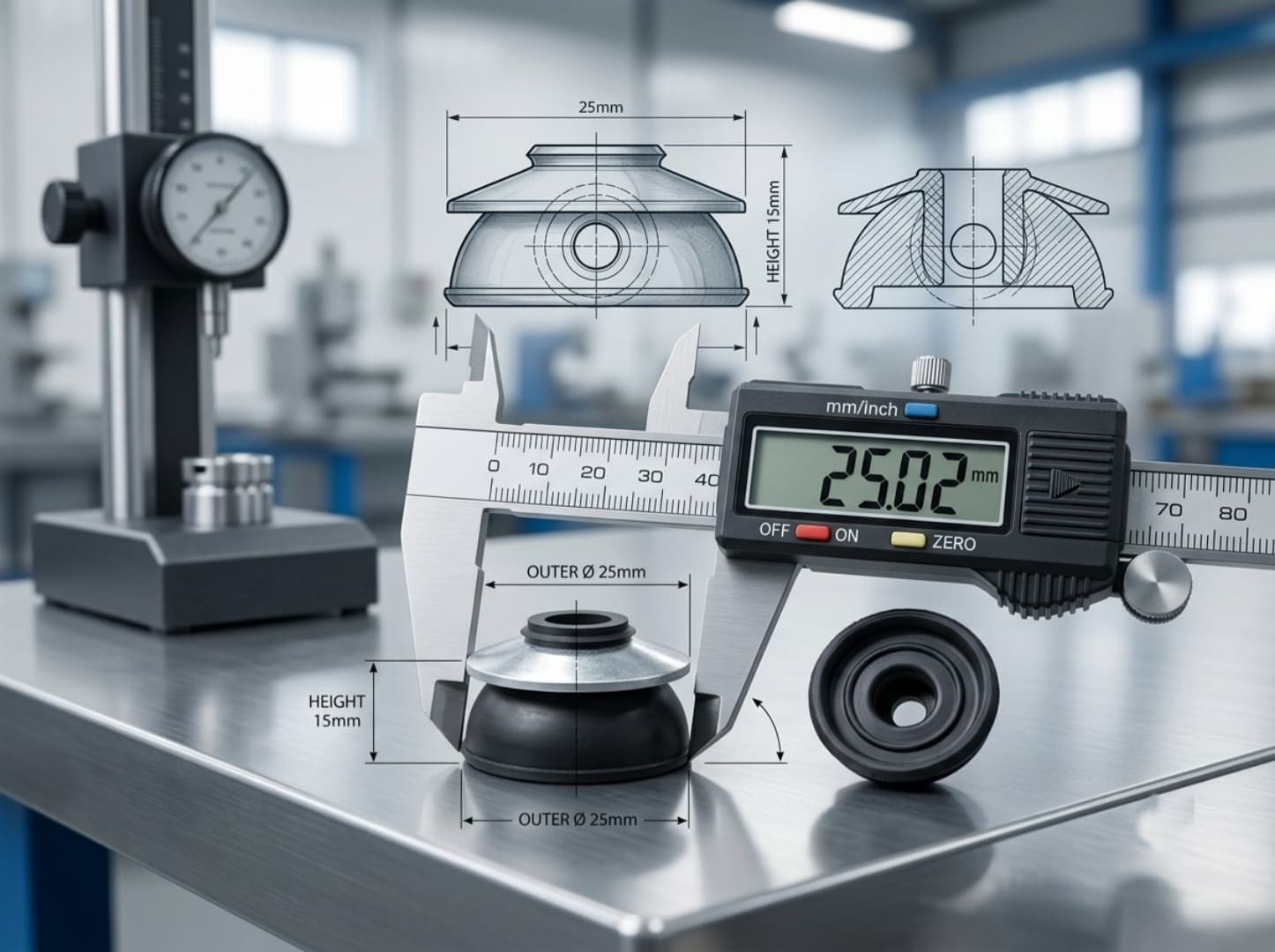 Quality inspection of industrial washers at Navjivan Industries