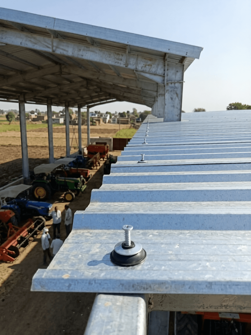 Agricultural Structures application using industrial washers and roofing fastening components