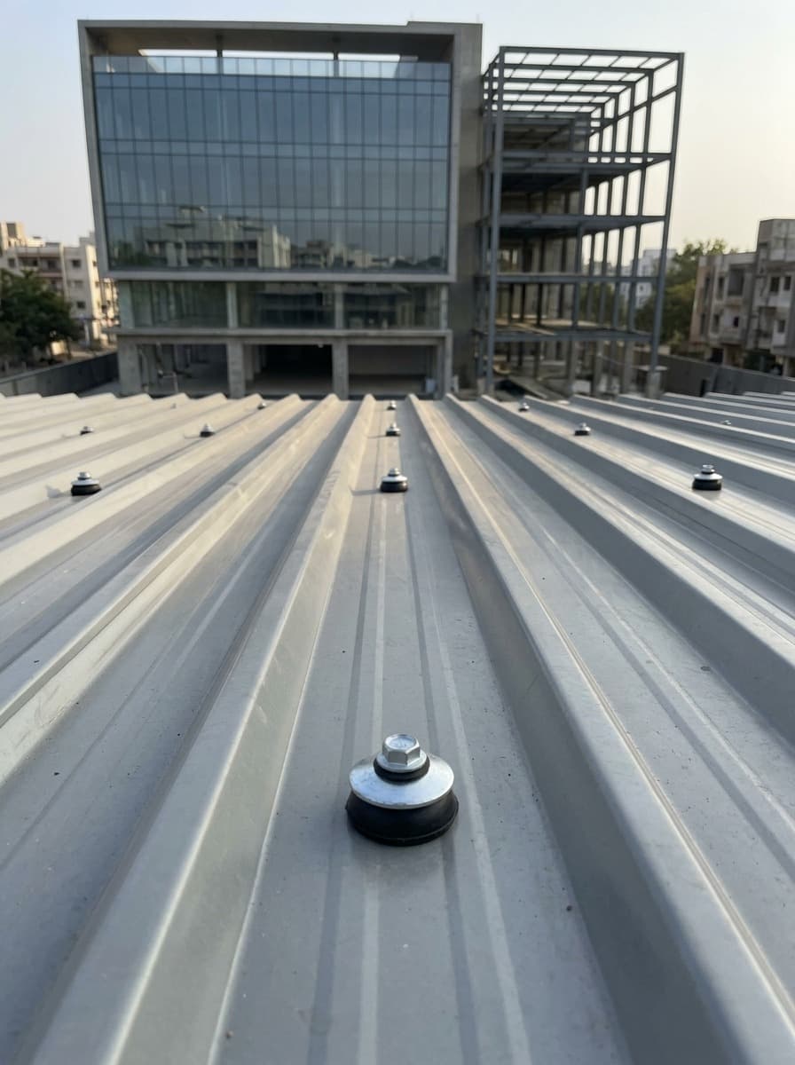 Commercial Buildings application using industrial washers and roofing fastening components